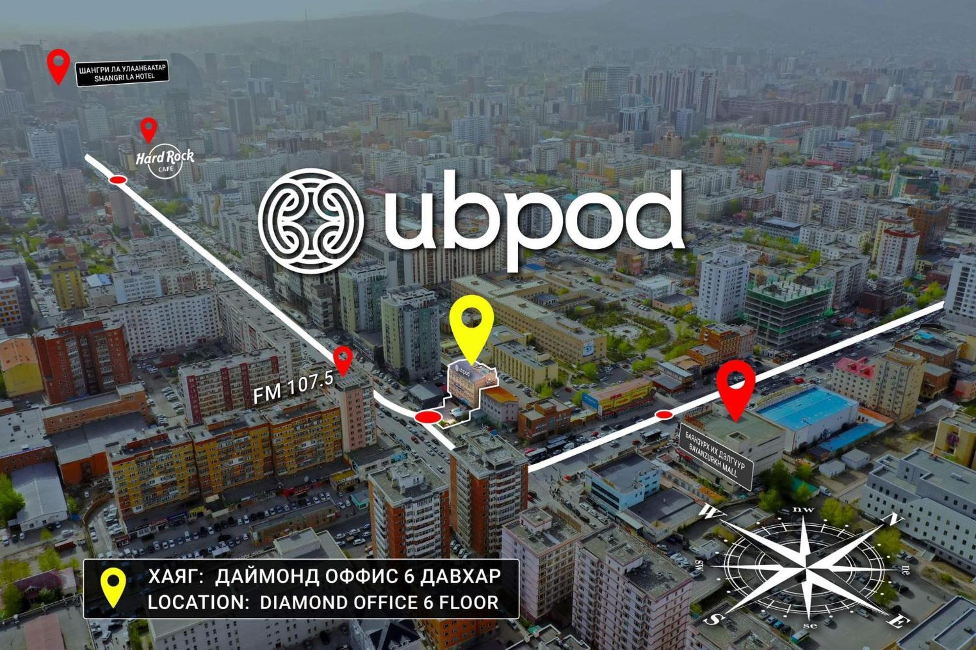 Ubpod- The First Capsule Hotel In Mongolia Ulaanbaatar Exterior photo